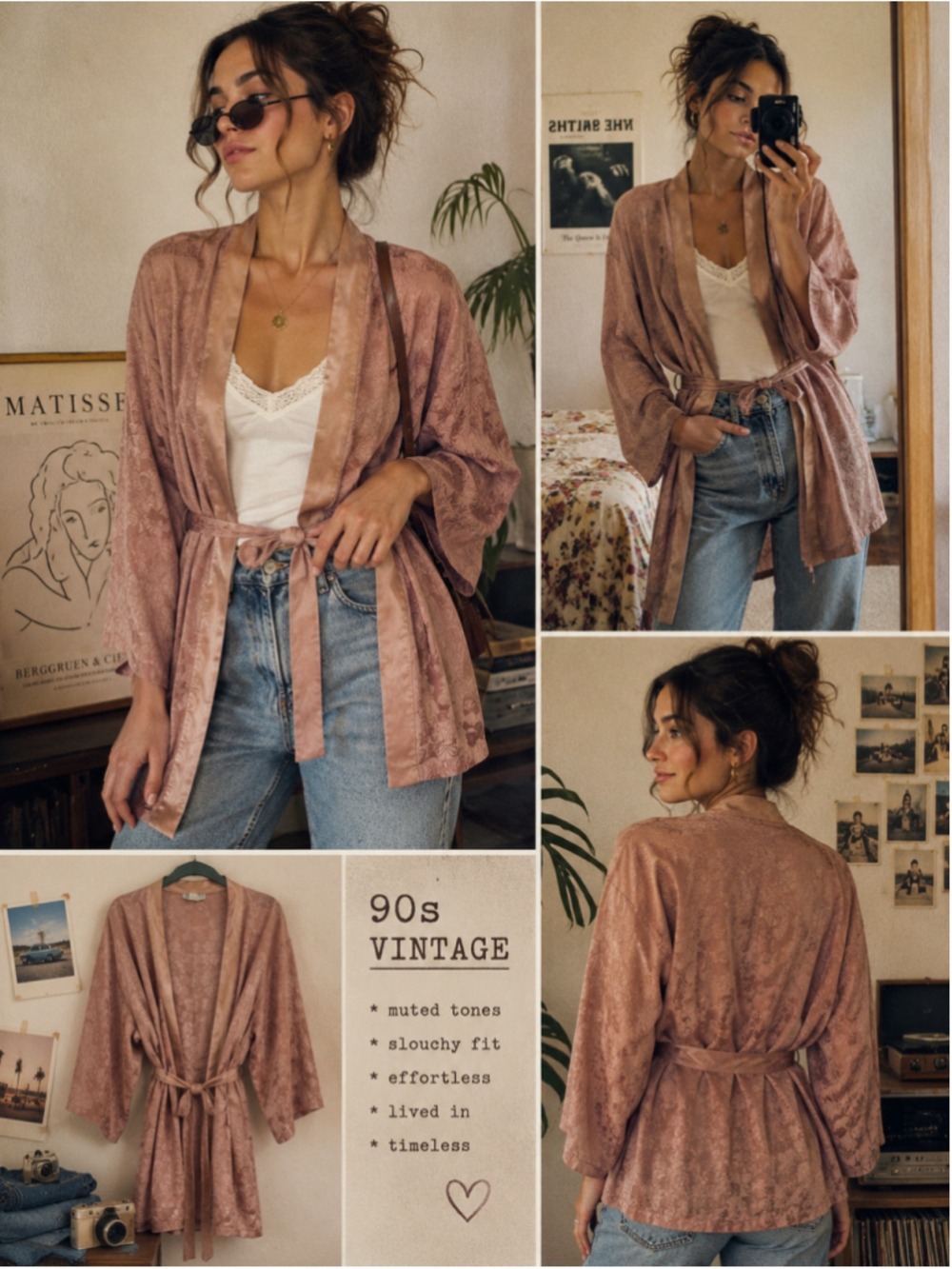 Galadriel Silk Robe Size Small Vintage